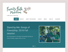 Tablet Screenshot of familyfolkmachine.org
